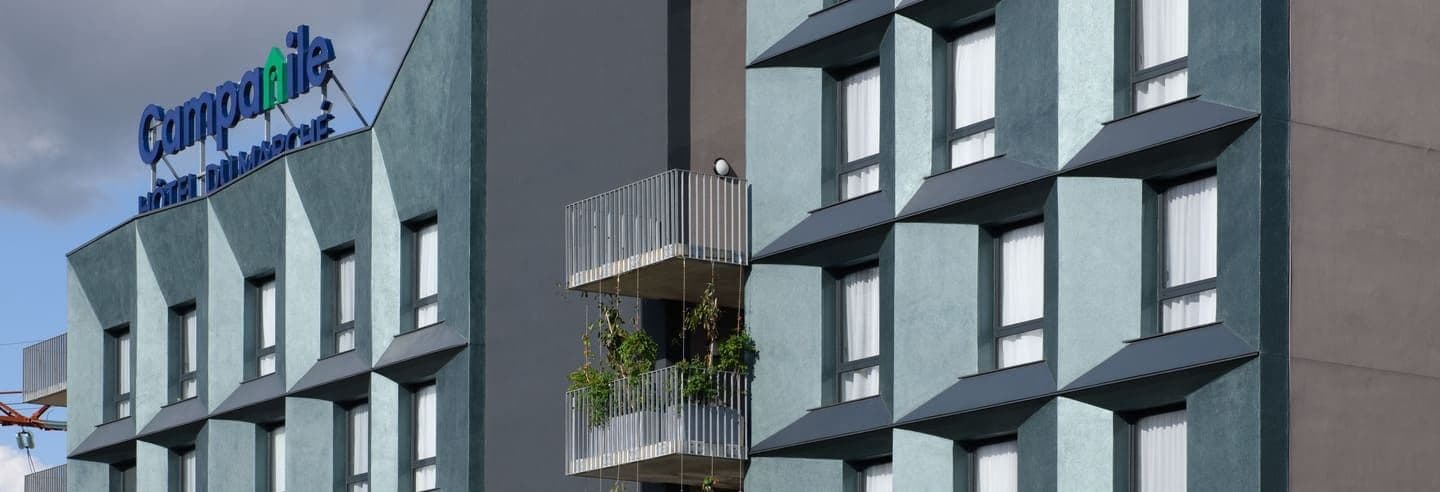 Enseigne de l'hôtel Campanile présent sur le Marché de Rungis