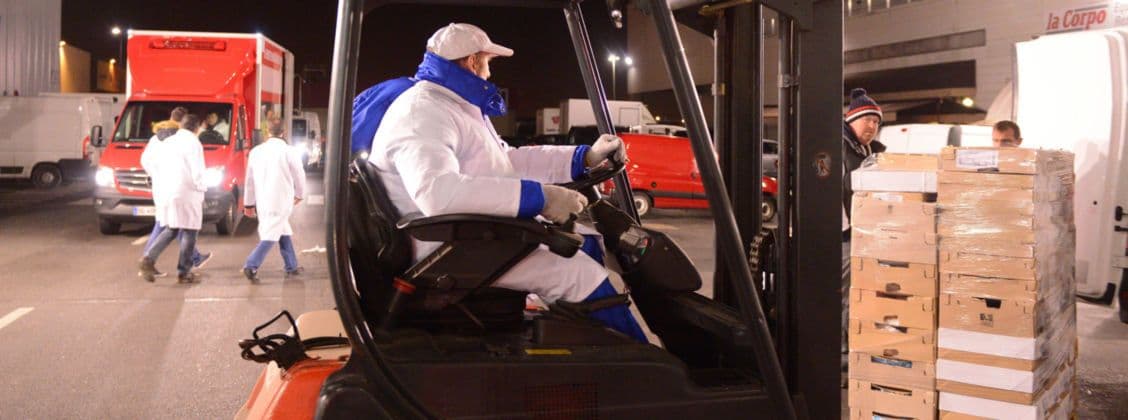 Receptionnaire préparateur cariste exerçant sa profession au Marché de Rungis